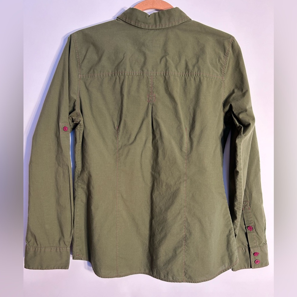 Patagonia Olive Green Button Down Shirt - Picture 6 of 6